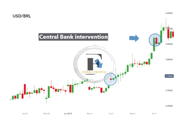 Intervention of Central Banks in the International Currency Market